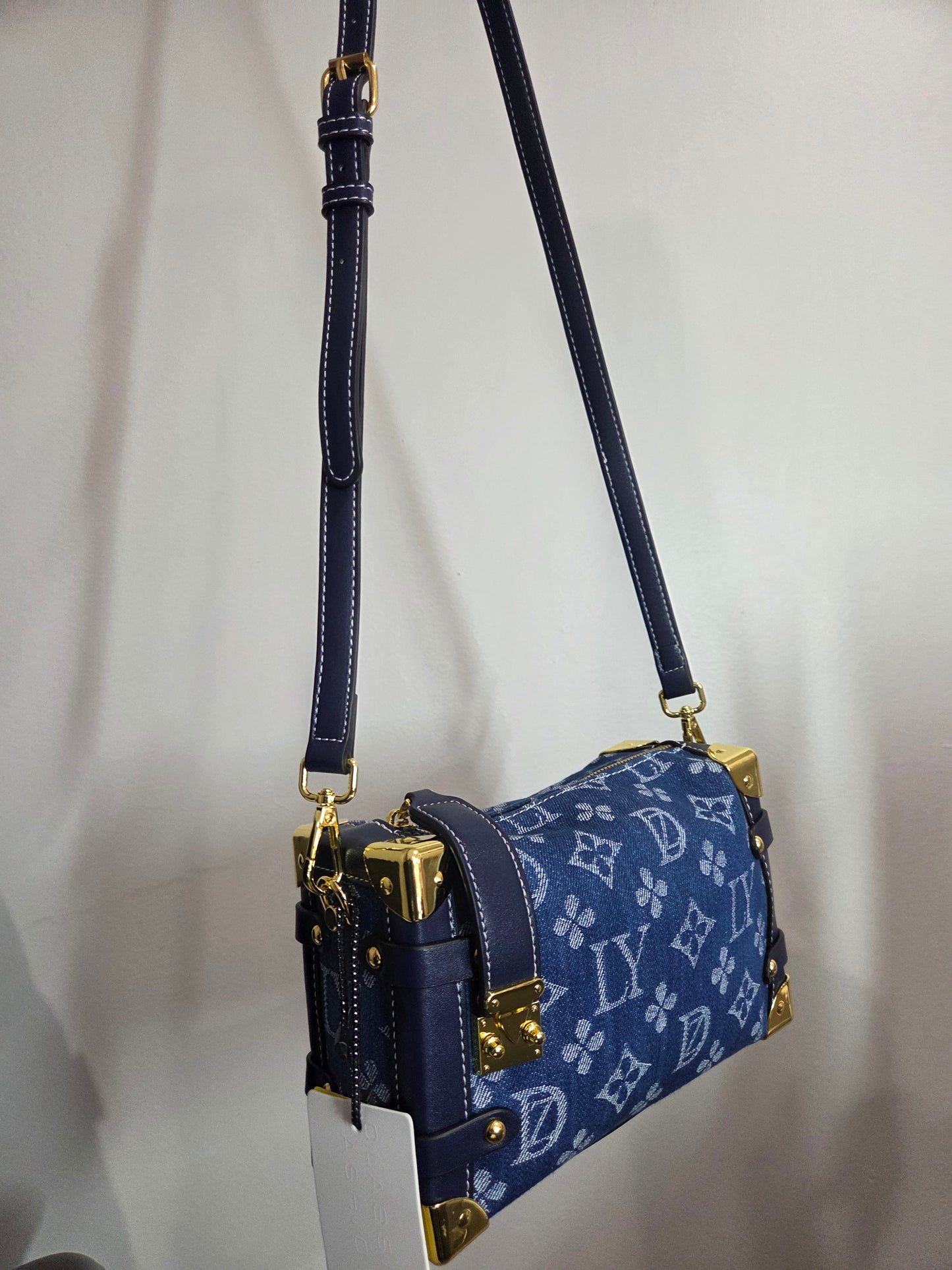 Love You Denim Suitcase
